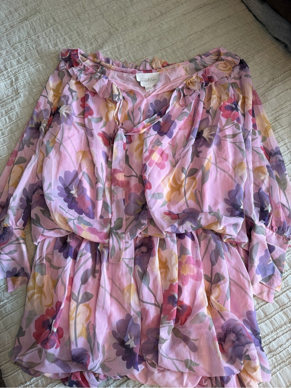 Anthropologie Mare Mare floral chiffon dreess